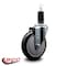 Service Caster 5'' Black Poly Wheel Swivel 1-1/4'' Expanding Stem Caster SCC-EX20S514-PPUB-BLK-114 - alternate 4
